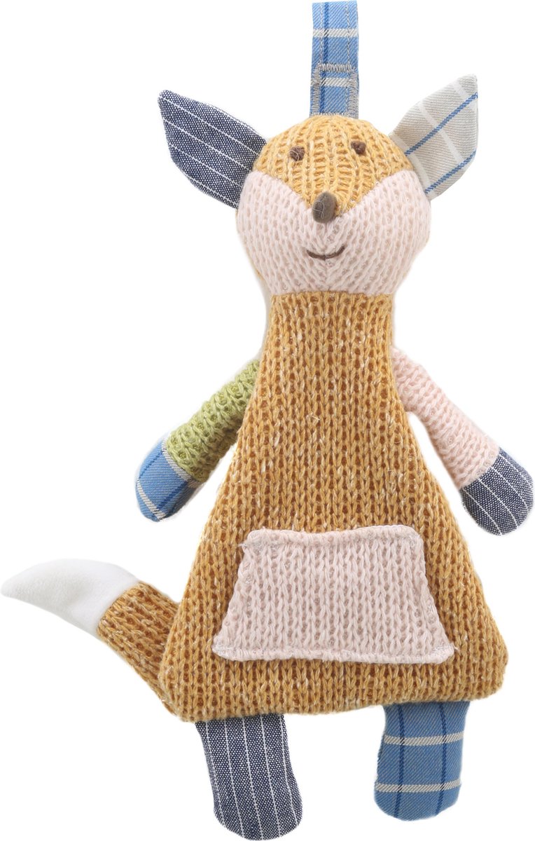 Wilberry | Knitted | Vos + Felicitatiekaart |Lief, stoer en aparte knuffels | Kwaliteitsproduct